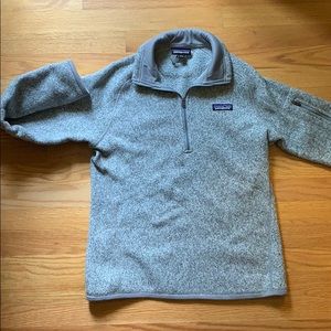 Patagonia grey quarter zip